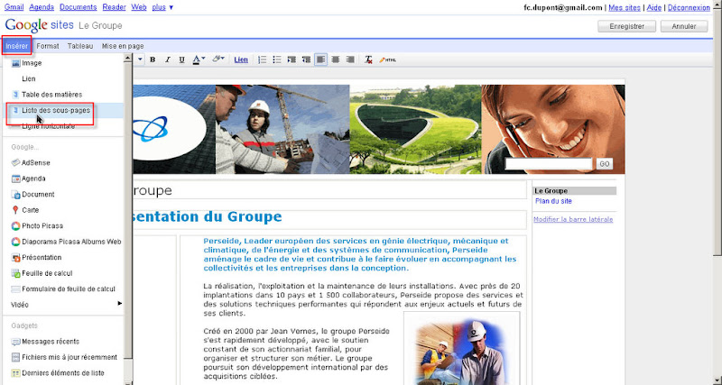 Exemple De Site Créé Avec Google Sites  Le Meilleur Exemple
